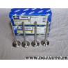 Lot 4 soupapes echappement Sasic 9490550 0949.55 pour peugeot 404 504 505 J5 J9 citroen C25 1.6 1.8 2.0 essence