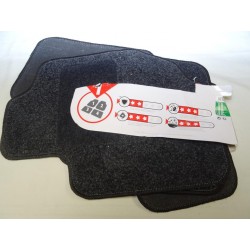 Ensemble 4 tapis de sol sur mesure avant + arriere Klaxcar 2191250 pour peugeot 107 206 207 208 307 308 407 508 2008 3008 4007 4