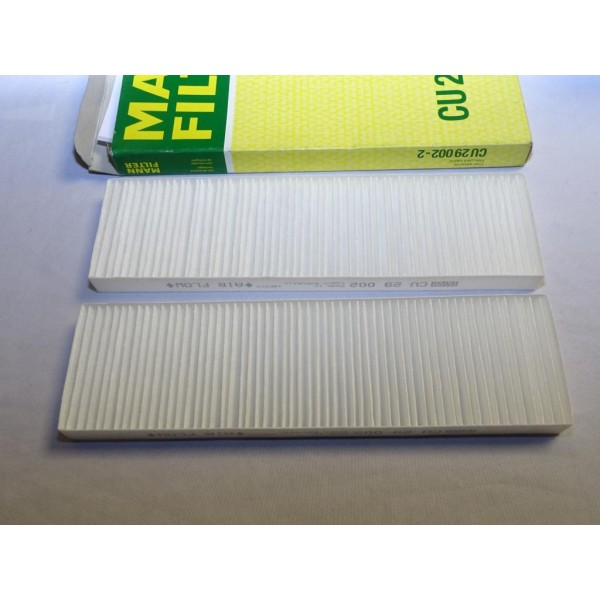 Paire filtres habitacle interieur Mann filter CU29002-2 pour hyundai i20  