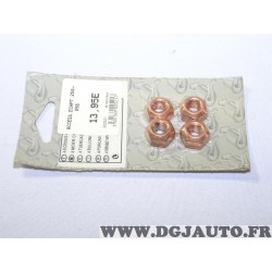 Lot 4 ecrous M10x1.25 fixation echappement Bosal 258056 pour pour divers véhicules fiat alfa romeo lancia citroen peugeot merced