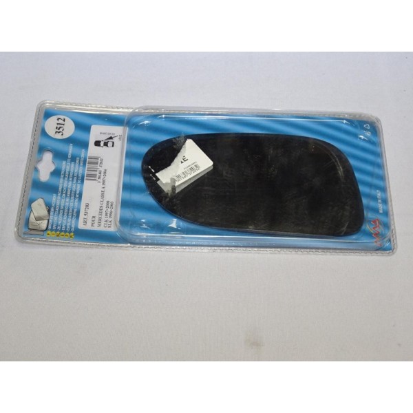 Vitre miroir glace retroviseur avant droit MAD 3512 537203 pour mercedes classe A W168 de 1997 à 2004 CLK de 1997 à 2000 SLK de 