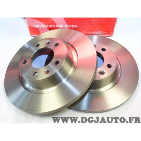 Paire disques de frein arriere plein 290mm diametre Brembo 08A45610 pour citroen jumpy 2 II fiat scudo 2 II peugeot expert 2 II 