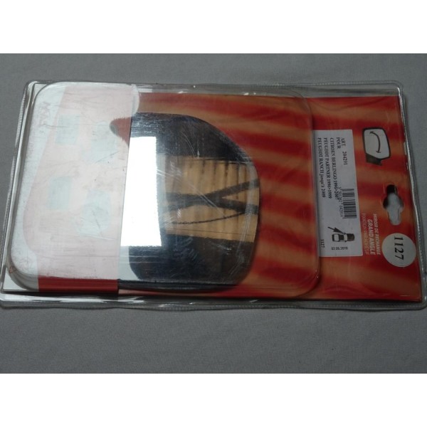 Vitre miroir glace grand angle retroviseur avant gauche MAD 1127 204291 pour citroen berlingo partner partir de 1996  