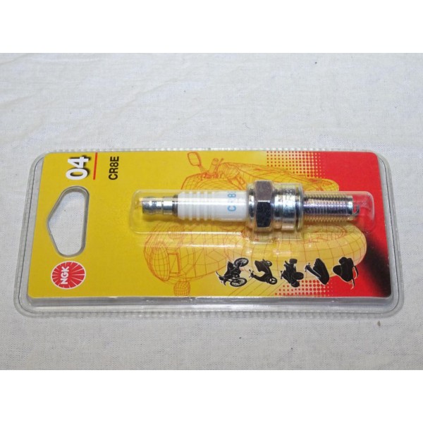Bougie allumage NGK 04 CR8E pour moto scooter aprilia atlantic leonardo scarabeo SR beta RR urban cagiva raptor honda CBR husqva
