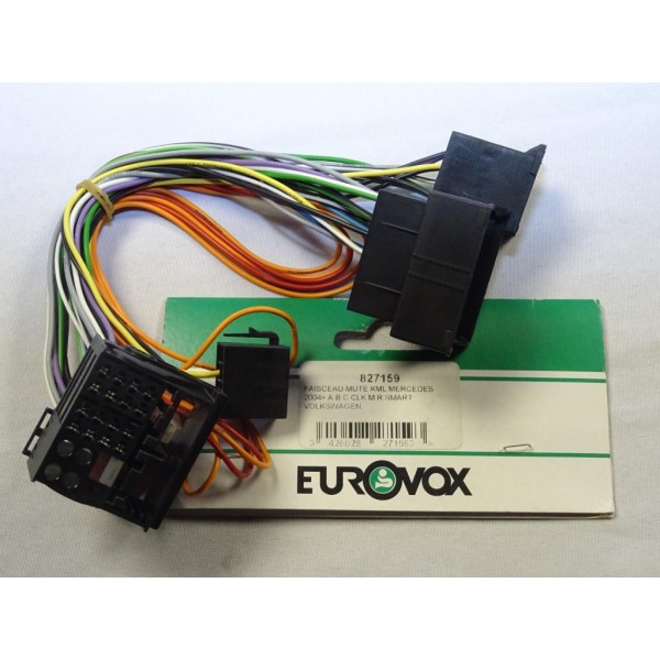 Cable faisceau electrique branchement poste radio autoradio Eurovox 827159 pour mercedes classe A B C CLK ML R smart  