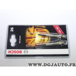Blister 2 bougies de prechauffe Bosch 26 0250202909 pour nissan navara D22 almera tino V10 sentra N16 X-trail Xtrail T30 primera