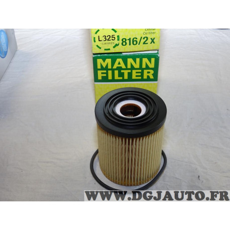 Filtre à huile moteur Mann filter HU816/2X pour fiat palio punto 2 II idea doblo linea 500X tipo 2 II jeep renegade mini cooper 