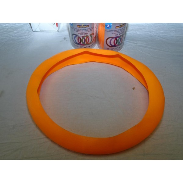 Couvre volant de direction 34-45cm silicone orange Norauto 144763  
