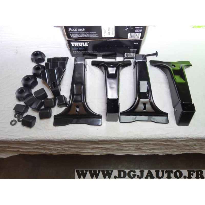 Kit pieds fixation barre de toit Thule 952 pour vehicules avec gouttieres  hauteur 20 centimetres, au meilleur prix 37.58 sur DGJAUTO