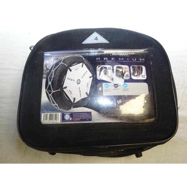 Paire chaine neige Norauto premium N°4 pour pneu roue 175/70/13 185/65/13 195/55/14 175/55/15 195/50/15 175 70 13 185 65 13 195 