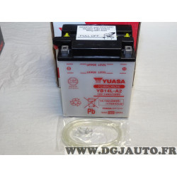 Batterie electrique (acide non fournie) Power strike YB14L-A2 pour moto scooter tracteur tondeuse