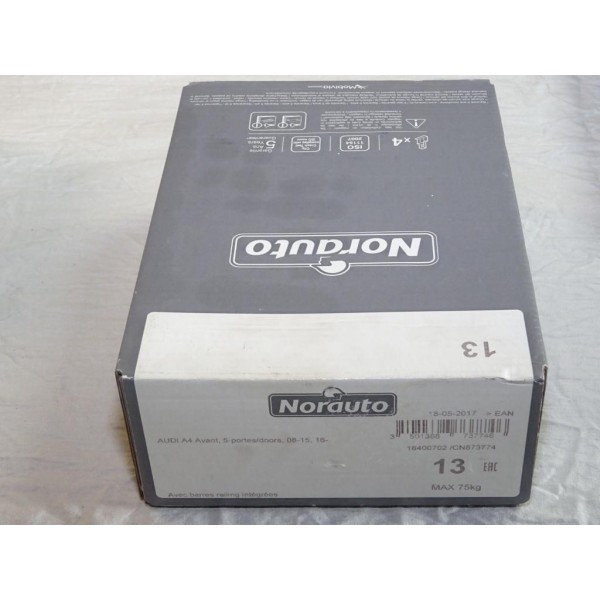 Kit pieds fixation barre de toit Norauto N°13 pour audi A4 de 2008 à 2015  