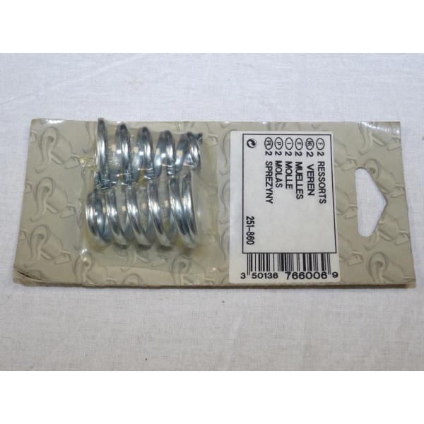 Lot 2 ressorts fixation tuyau tube silencieux echappement Bosal 251860 pour fiat fiorino opel kadett D E corsa A B ascona C sena