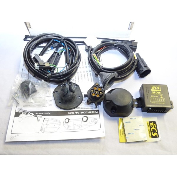 Faisceau attelage cable electrique multiplexe 7 poles ECS PE057B1 pour peugeot 3008 partir de 04/2009  