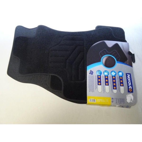 Ensemble 4 tapis de sol sur mesure avant + arriere Norauto 2195655 pour opel zafira A de 04/1999 à 06/2005  