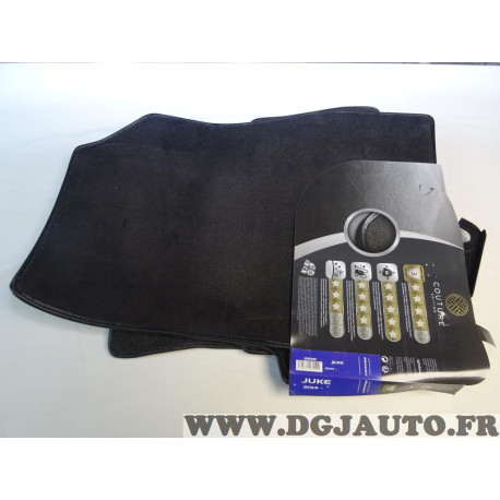 Ensemble 4 tapis de sol sur mesure avant + arriere Couture 2195192 pour nissan juke F15 de 2014 à 2019 