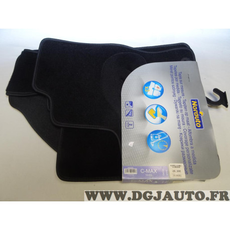 Ensemble 4 tapis de sol sur mesure avant + arriere Norauto 390592 pour ford Cmax C-max partir de 10/2003 