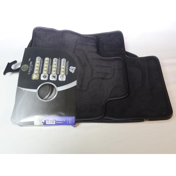 Ensemble 4 tapis de sol sur mesure avant + arriere Couture 2195223 pour renault scenic 4 IV partir de 10/2016  