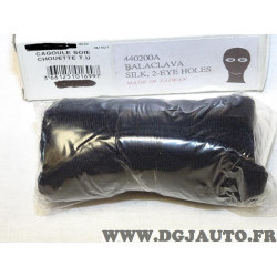 Cagoule soie chouette TNT 440200A noire 2 yeux