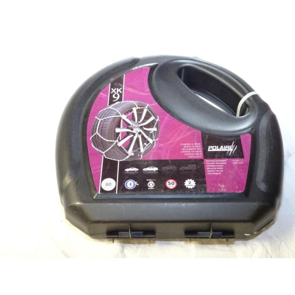 Paire chaines neige Polaire racing XK9 N°60 pour pneu roue jante 175/80/13 185/75/13 185/70/13 195/65/13 205/60/13 215/55/13 215