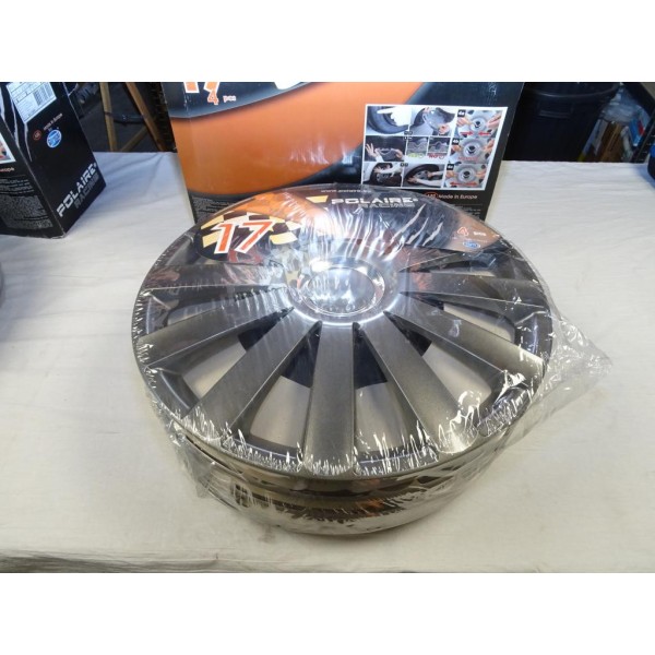 Pack 4 enjoliveurs de roue cache jante 17" 17 pouces Polaire racing spyder pro RA17-RSPD universel