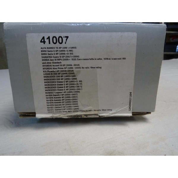 Paire barres de toit acier Taurus cam logico 41007 S pour alfa romeo 75 BMW serie 5 daihatsu cuore honda jazz 3 III hyundai acce