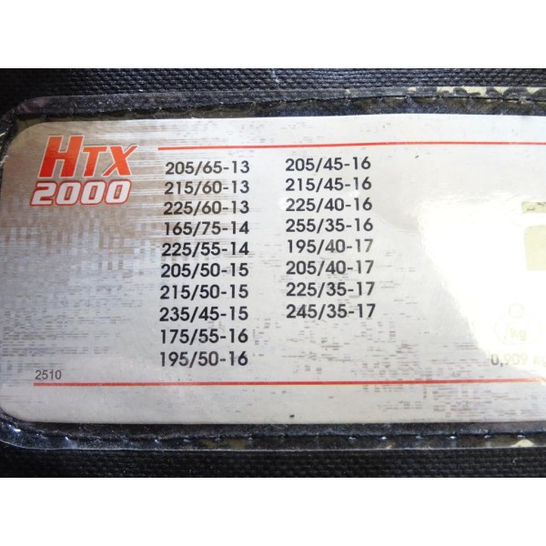 Paire chaussettes neige HTX 2000 N°226 979226 pour pneu roue jante 205/65/13 215/60/13 225/60/13 165/75/14 225/55/14 205/50/15 2