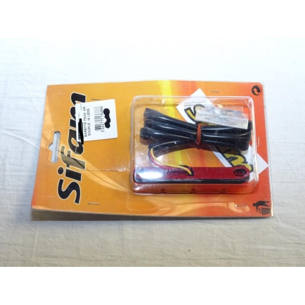 Barette feu arriere souple 16 LEDS Sifam PHR3003 105mm universel pour moto scooter  