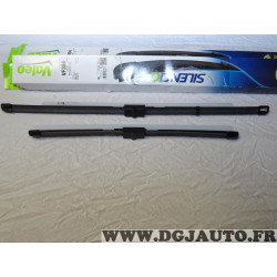 Paire balais essuie glace 550mm + 400mm souple silencio Valeo VF354 574368 pour alfa romeo 147 et GT