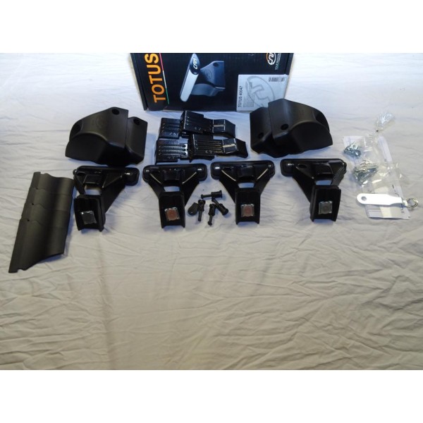 Kit pieds fixation barre de toit Totus 40047 pour seat ibiza 5 portes partir de 2008 toyota avensis wagon SW partir de 2009 volk