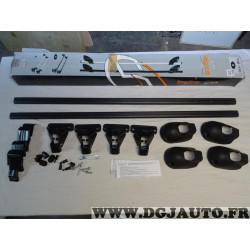 Kit barres de toit acier avec kit pieds fixation Logico 41100 pour citroen C4 picasso de 2007 à 2013