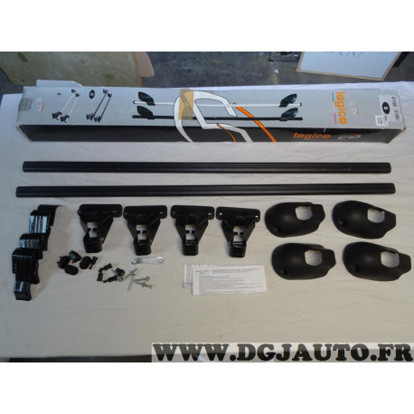 Kit barres de toit acier avec kit pieds fixation Logico 41100 pour citroen C4 picasso de 2007 à 2013 