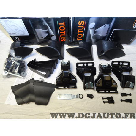 Kit pieds fixation barre de toit Totus 40107 pour mercedes W204 classe C 4 portes de 2007 à 2013 