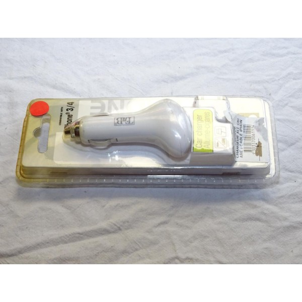 Chargeur prise allume cigare TNB CHIPHCAR1 pour smartphone telephone iPhone 3 et 4  