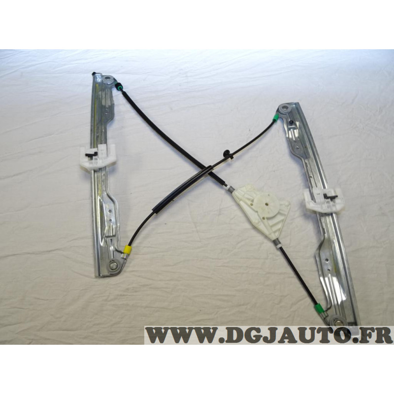 Mecanisme leve vitre electrique (sans moteur) porte avant droite Citroen  9222.P5 pour citroen C5 partir de 2001