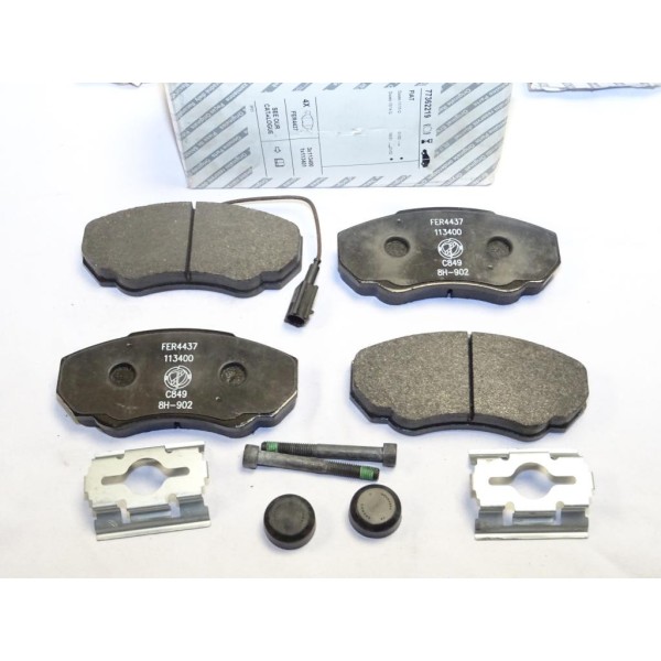 Jeux 4 plaquettes de frein avant montage brembo Fiat 77362219 77364862 pour fiat ducato 1 2 I II citroen jumper peugeot boxer de