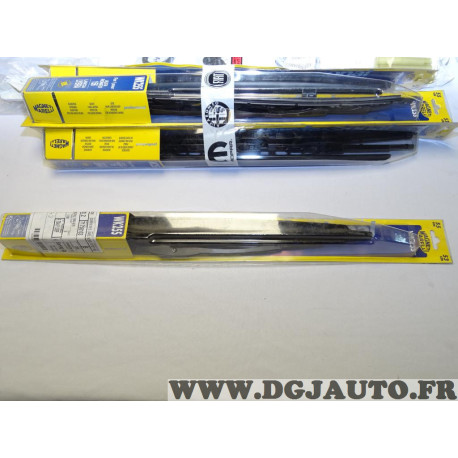 1 Paire balais essuie glace avant 550mm + 530mm Magneti marelli WK25S pour alfa romeo 156 lancia lybra ( attache standard ) 