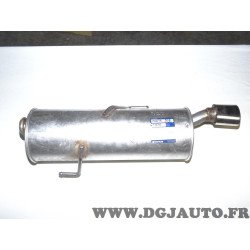 Silencieux echappement arriere sortie chrome Klarius PG627B 210762 pour peugeot 206 1.1 1.4 1.6 essence 