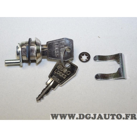 Barillet serrure de porte avec 2 clés Euro locks 25031 281473 390 490 