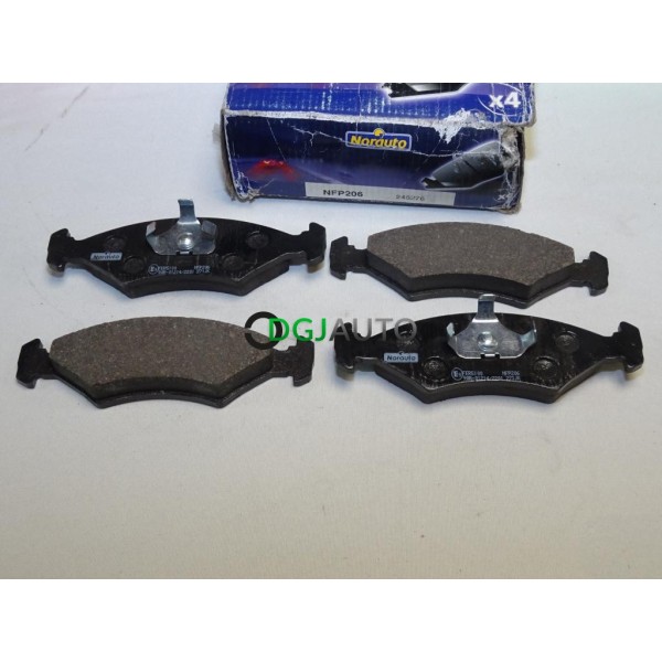 Jeux 4 plaquettes de frein avant montage teves Norauto NFP206 pour ford escort 3 4 III IV fiesta 2 3 4 II III IV orion 1 2 I II 
