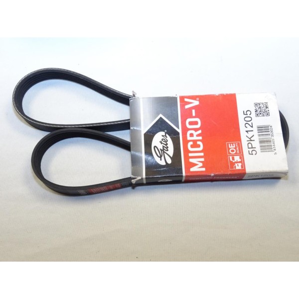 Courroie accessoire alternateur Gates 5PK1205 pour chevrolet cruze orlando chrysler voyager 2 II land rover range rover mitsubis
