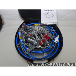 Paire chaines neige Konig N°100 CS-9 pour auto pneu roue jante 215/70/14 195/80/15 215/70/15 225/65/15 235/60/15 215/60/16 225/5