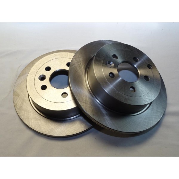 Paire disques de frein arriere plein 302mm diametre Ferodo DDF1578 pour land rover freelander L359 