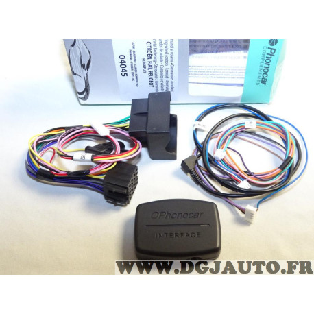 Interface commandes au volant CAN fakra plugplay Phonocar 04045 pour citroen C2 C3 C4 dont picasso C5 C8 DS3 peugeot 207 208 307