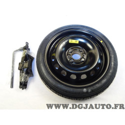 Kit galette roue de secours jante PS524201 4x15 4x100 60.1 ET35 + pneu maxxis temporary 115/70/15 115 70 15 90M DOT1718 + cric d