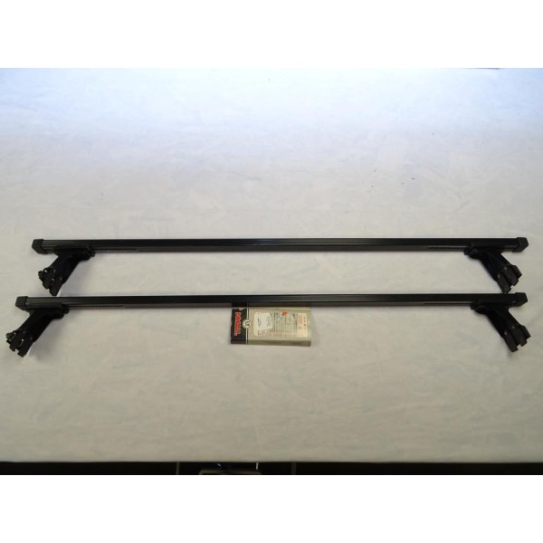 Paire barres de toit 102cm capacité 55KG A1 Titan compatible kit pied FIX600 à FIX799 Norauto (pieds fixation monté dessus AS11 