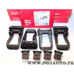 Kit semelles adaptateur pieds barre de toit Activa 01+ Mont Blanc 331540