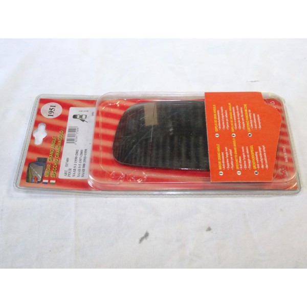 Vitre miroir glace retroviseur grand angle avant gauche MAD 1951 537409 pour saab 93 95 9-3 9-5 900 