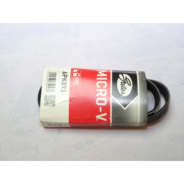 Courroie accessoire Gates 6PK893 pour seat alhambra 2 II cordoba 1 2 3 I II III ibiza 2 II toledo 1 I renault clio express kango