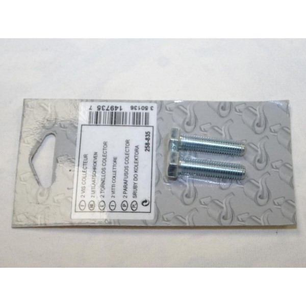 Blister 2 vis boulon fixation echappement silencieux collecteur tuyau 35mm Bosal 258-835 pour divers véhicules fiat alfa romeo l